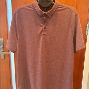 lululemon athletica Red / Burgundy Polo Shirt Dry Fit